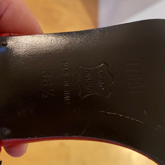 LERRE kitten rhinestone heel 38.5 square toe - Picture 6 of 9